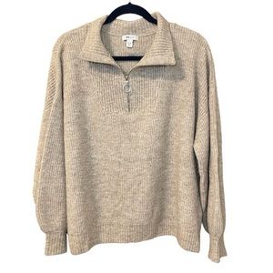 NWOT. Nine West Quarter Zip Sweater | XXL